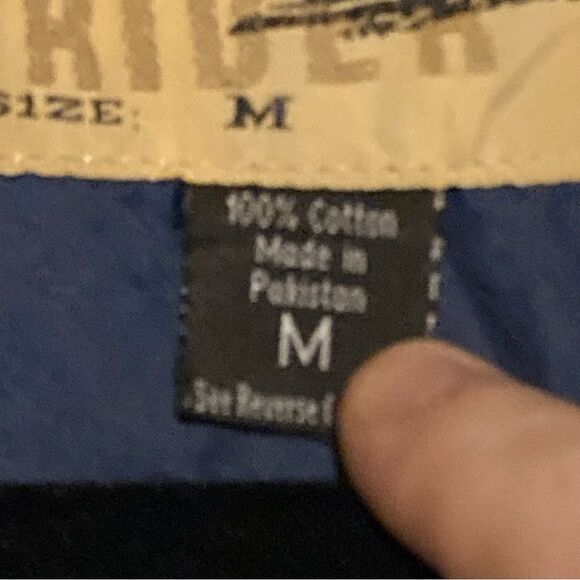 Outback Rider Blue Cotton Plaid Button Up size Men’s M - Picture 3 of 4